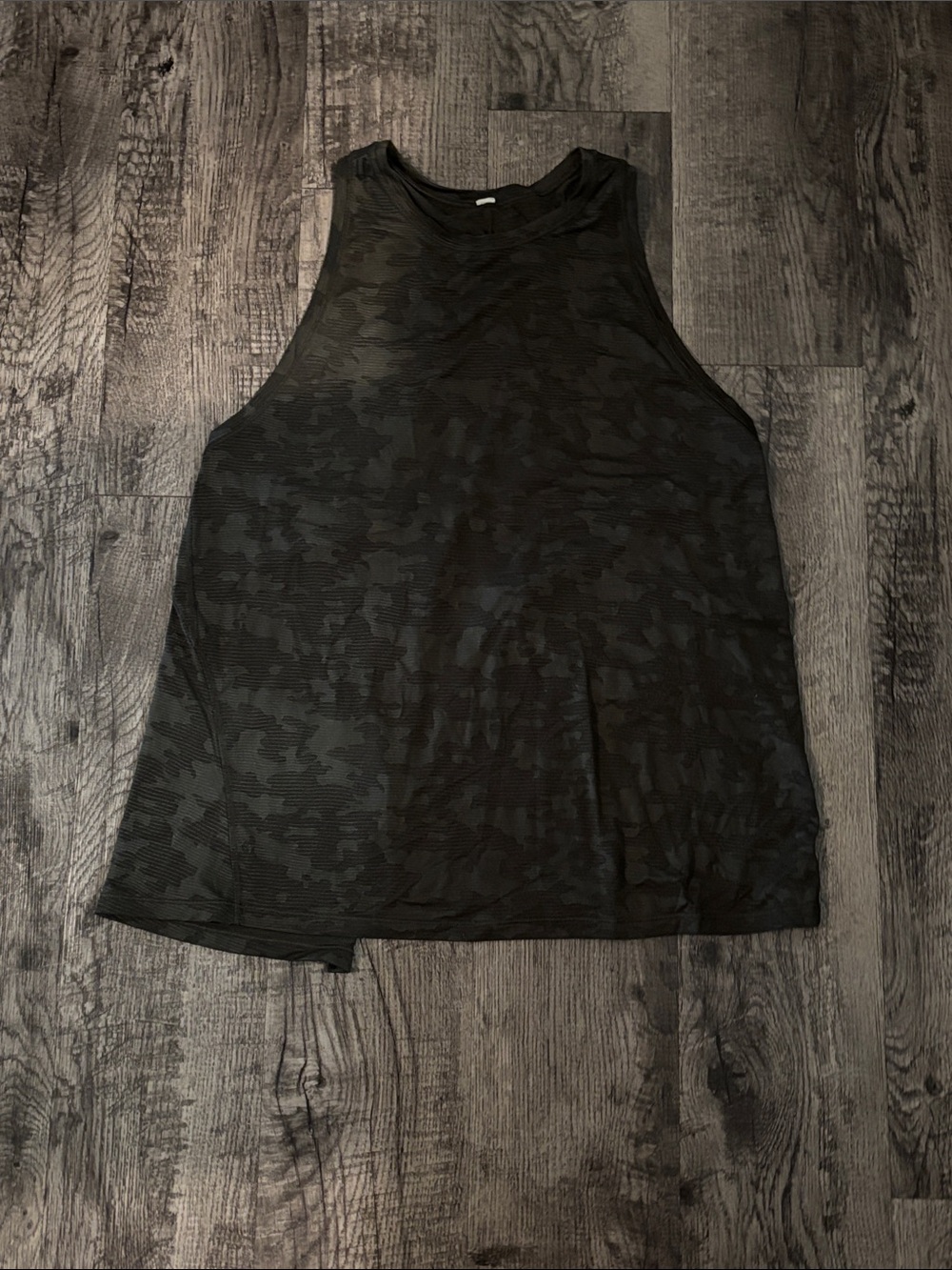 Lululemon Tank with Open Back -  Olive Camo - Size 8